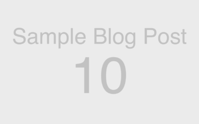Web Blocks: Sample Blog Post 10