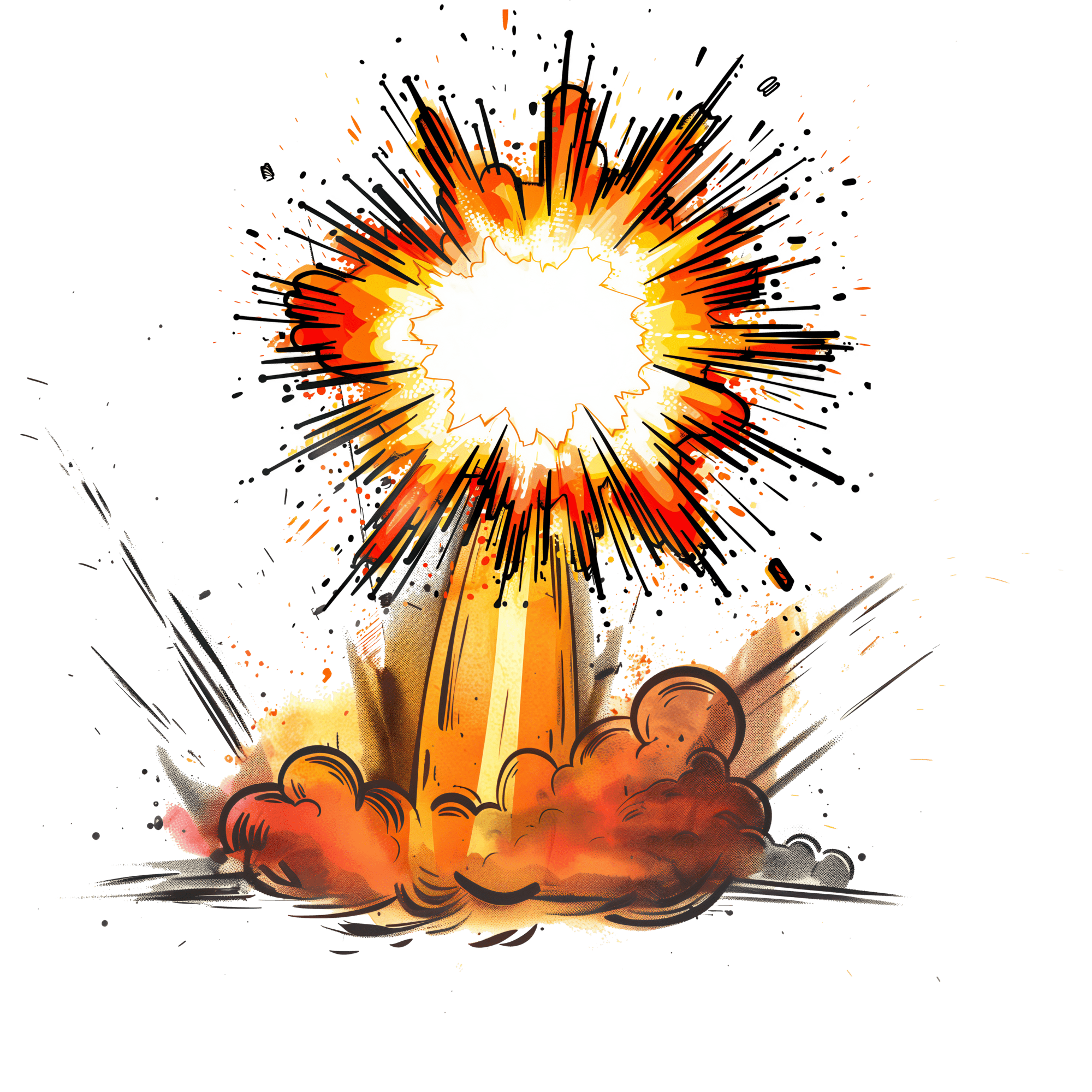 Rocket Test Explosion